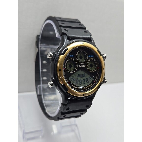 Casio BGP-20 Multi Planner Vintage Digital Quartz Watch 100M Japan World Time - Picture 3 of 10